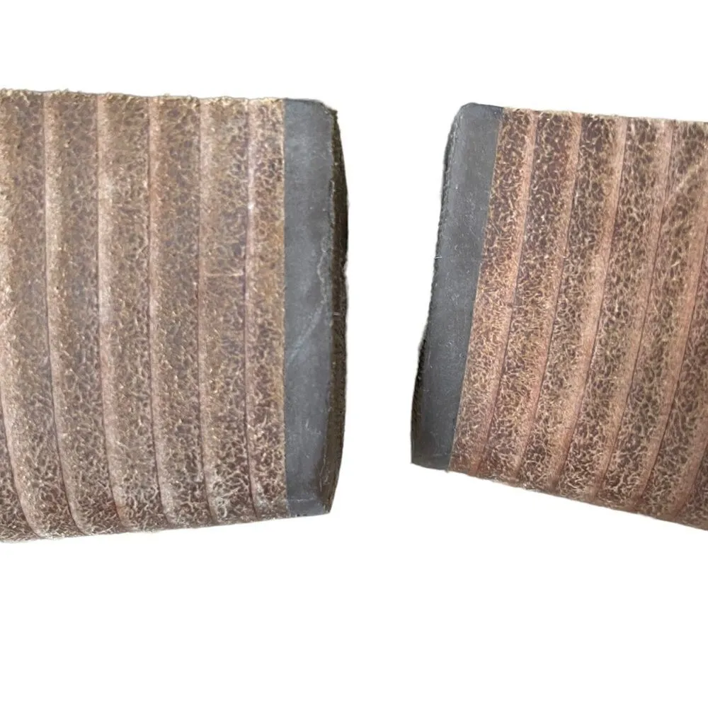 Vince Camuto Peep Toe Stacked Block Heel Faux Suede Sling Back Sandals Size 7.5 - Image 8