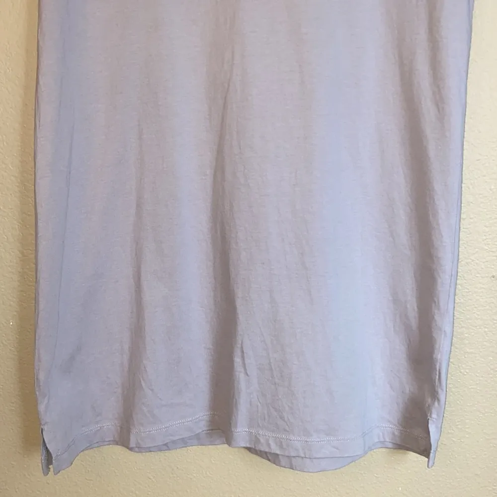 MADEWELL J.CREW Size SMALL Casual V-Neck T-Shirt Dress Lavender Gray Purple - Image 4