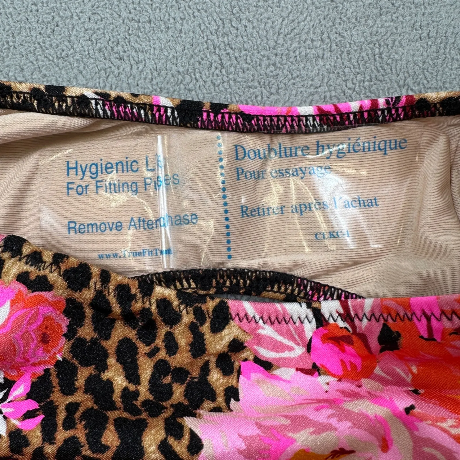 Victoria's Secret One Piece Swimsuit XS Leopard Floral Lace Up Crisscross NWT - Image 6