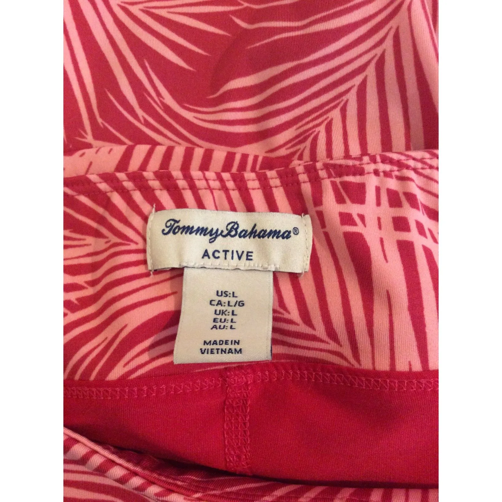 Tommy Bahama Active Golf Tennis Skorts Skirt Pink Tropical Large - Image 2