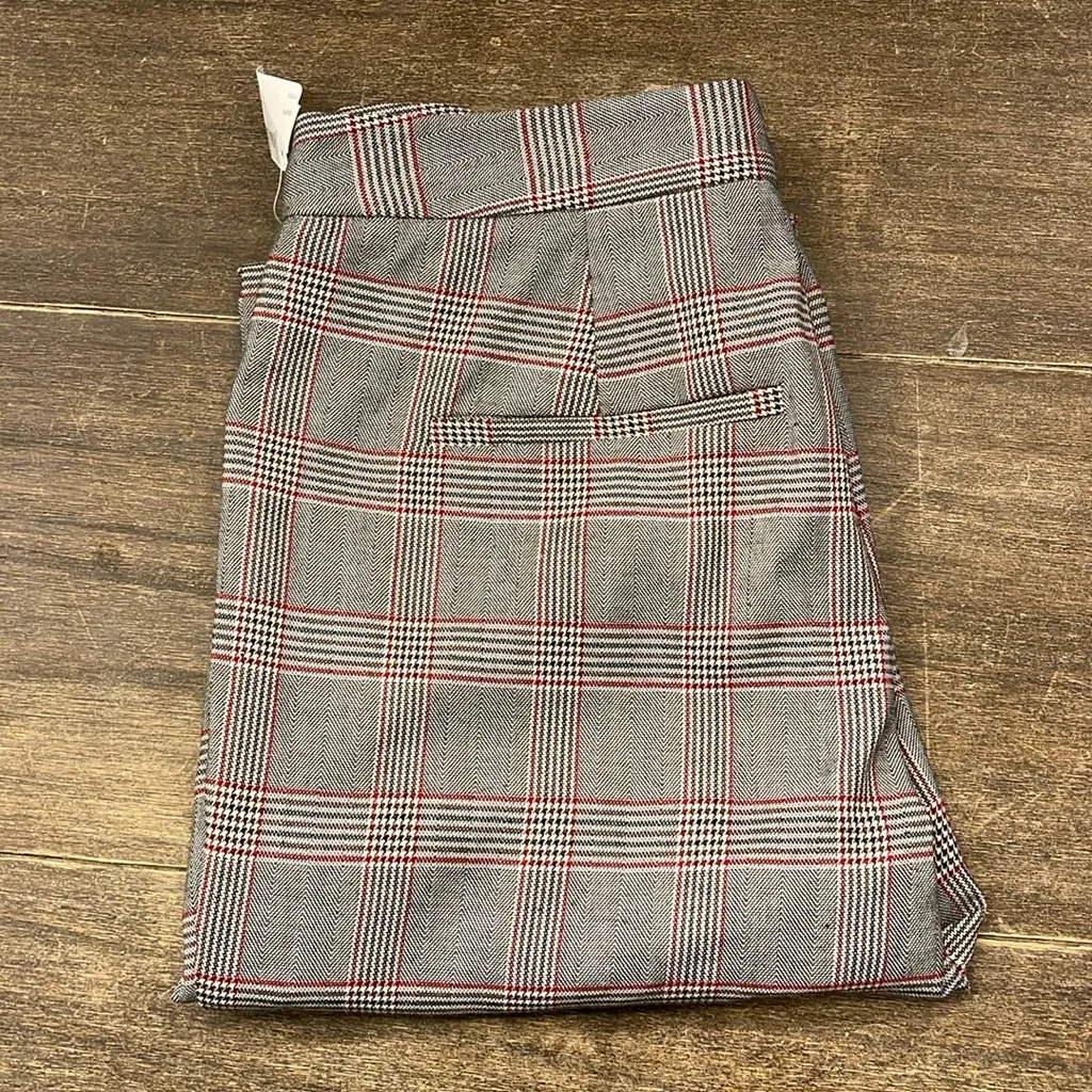 Walter Baker Delpia Plaid Cropped Pants Straight Leg Pants w/ Tags. Size 8 - Image 8