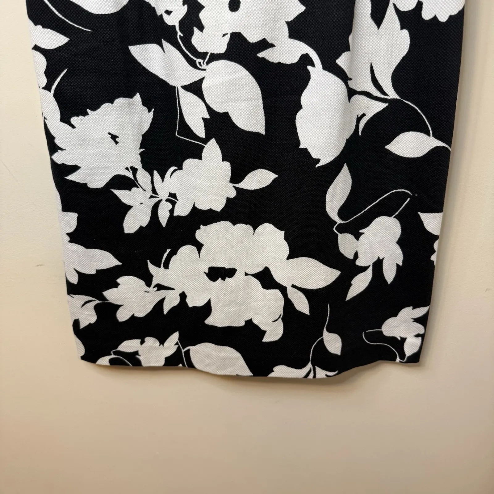 Anne Klein‎ Black/White Print Pique Roll Neck Stretch Knit Dress 10605134 - $119 - Image 6