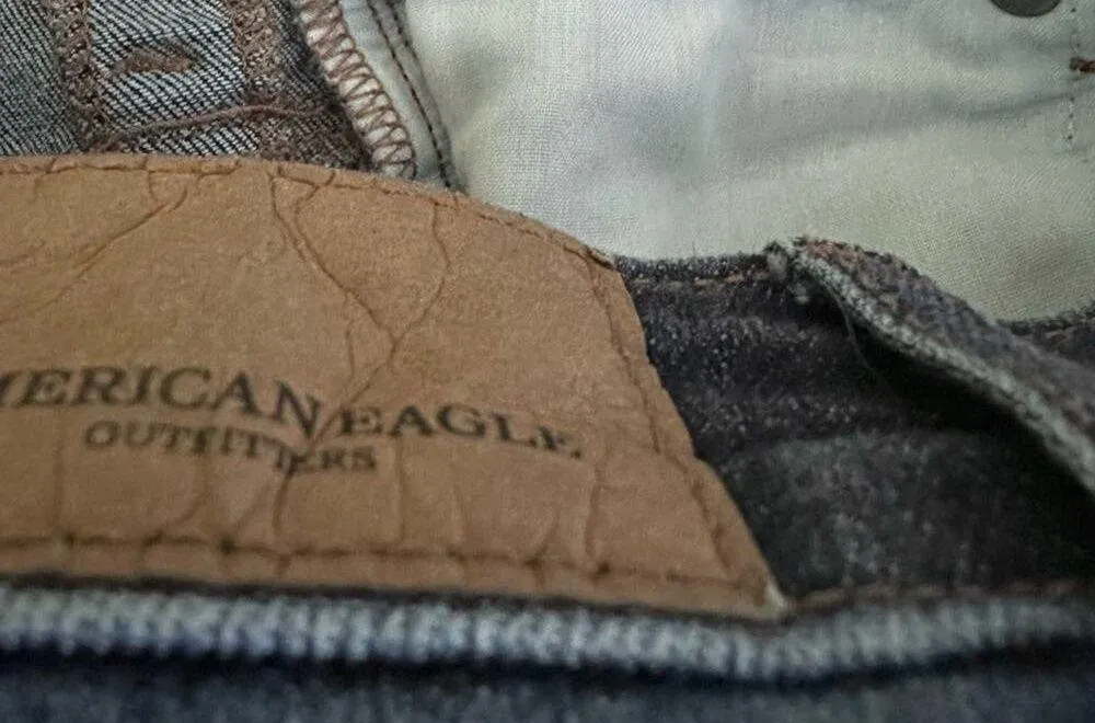 American Eagle Jean Shorts Next Level Stretch Hi Rise Shortie Distressed Size 0 - Image 5