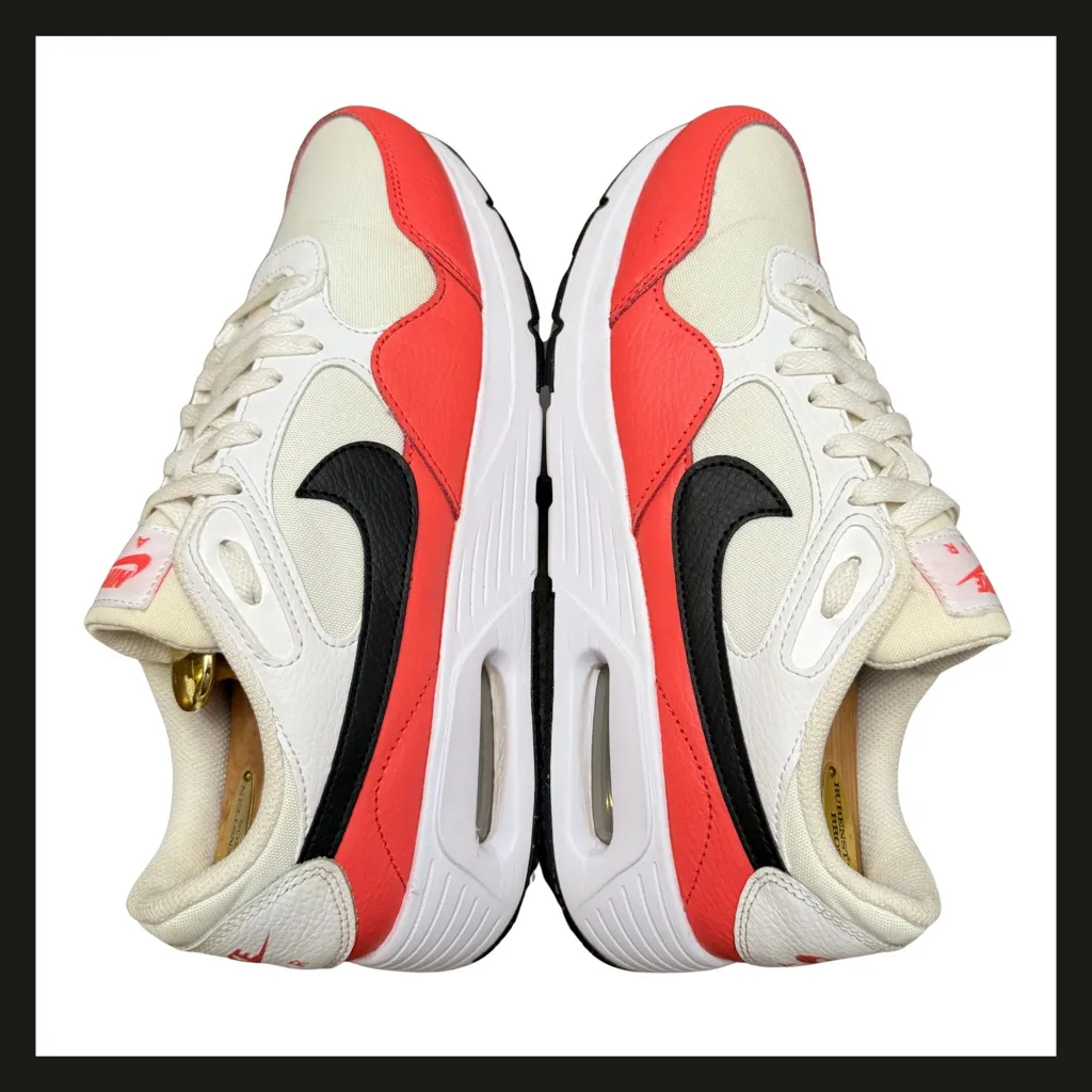 Nike Air Max SC Women’s Sneakers White Black Crimson Size 11 Running Shoes EUC - Image 9