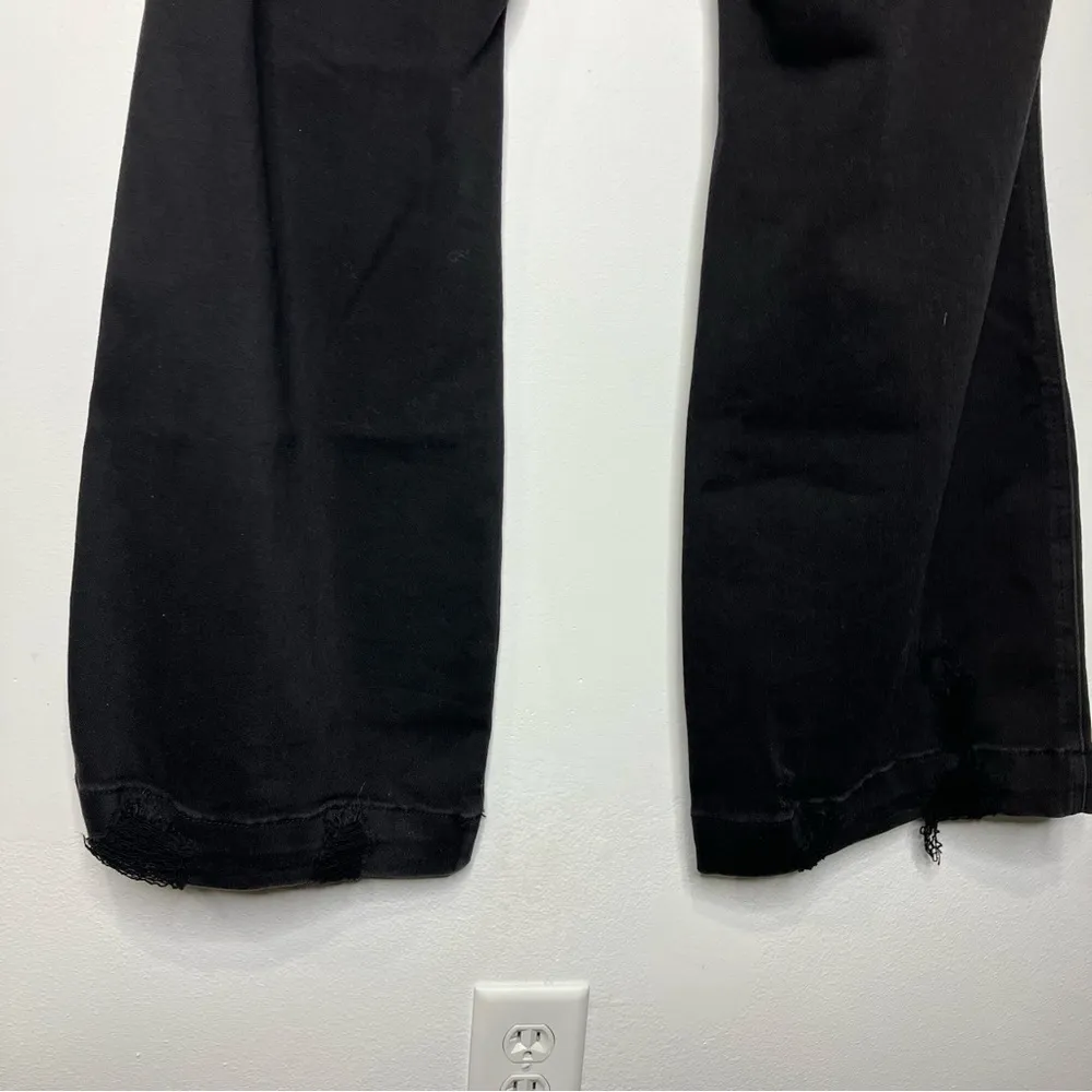 Judy‎ Blue flare Jeans distressed flare size 14W trendy  casual punk gothic - Image 12