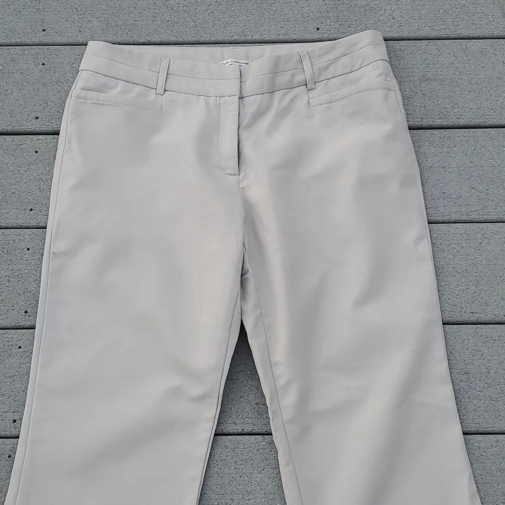 Dalia Collection Khaki Trouser Pants Size 12 - Image 3