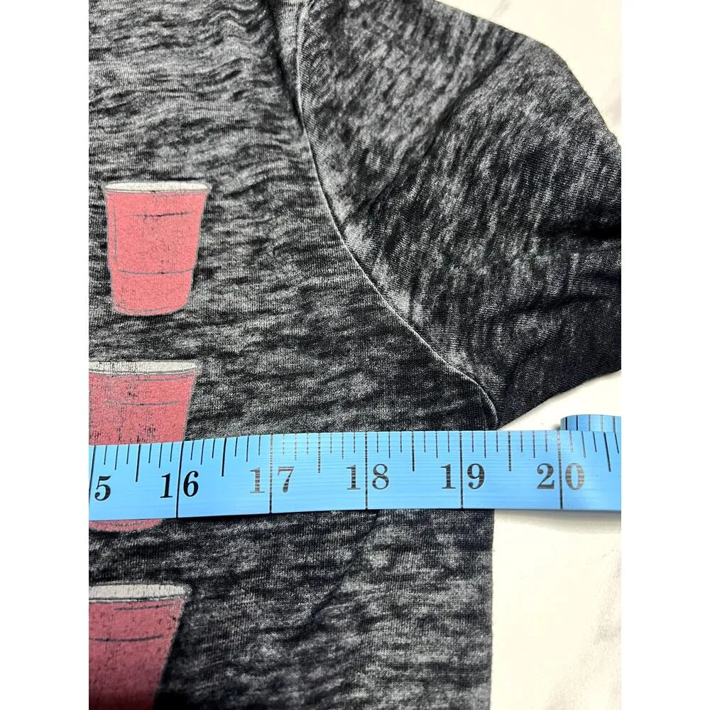 Zoe + Liv Beer Pong USA Flag Shirt Sorority Girl Fun T-shirt Frat Party Crop Top - Image 7