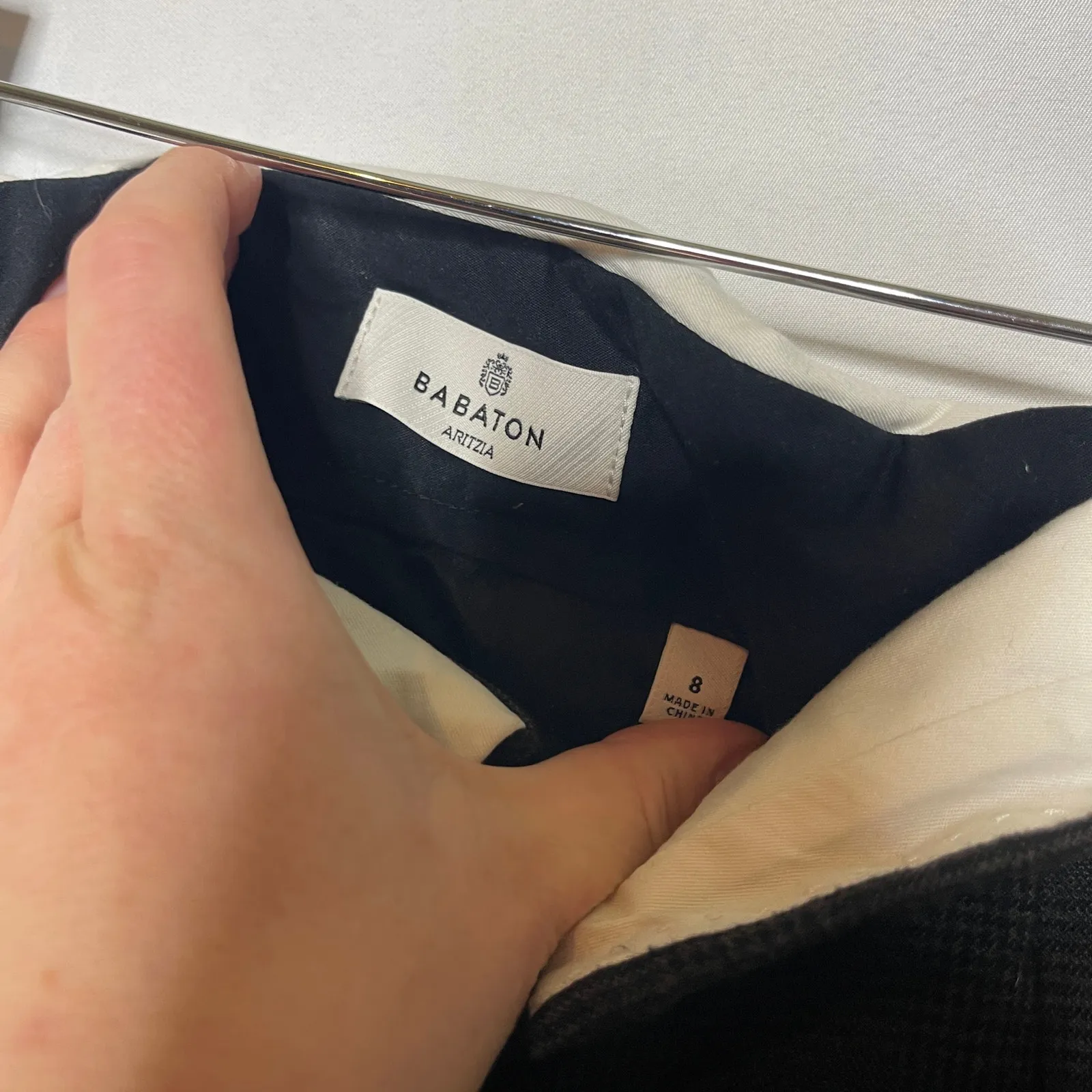 Aritzia Babaton Bureau Wild Leg Pants in chocolate grey sz 8 - Image 3