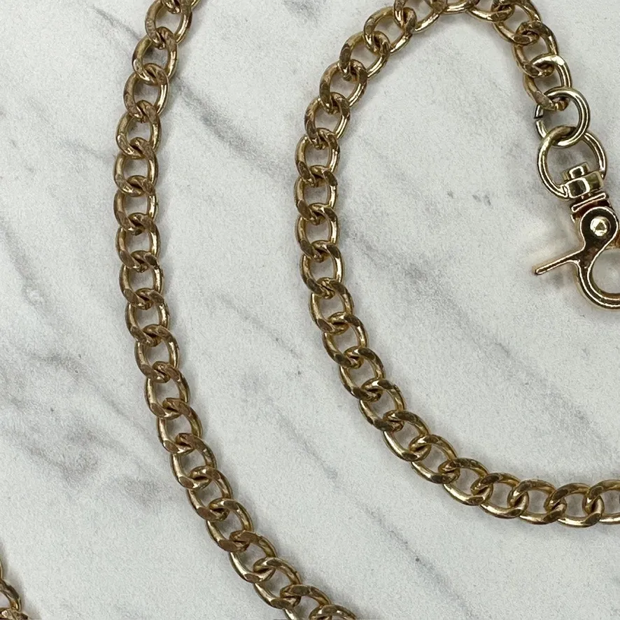 Gold Tone Curb Chain Purse Strap 48" Crossbody Bag Replacement ✨ - Image 8