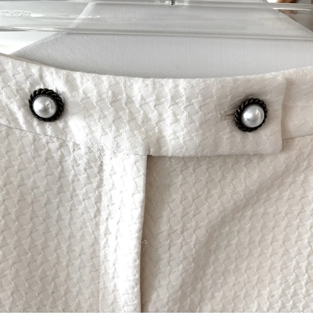 SISTER JANE Textured Ivory Shorts - Image 2