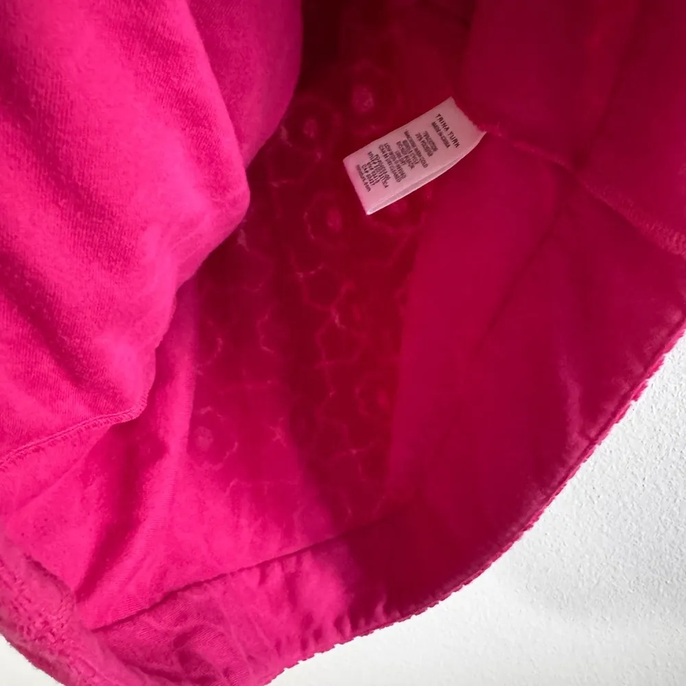 Trina Turk Out of Office Restless Off the Shoulder Terry Cloth Dress M Pink - Image 5