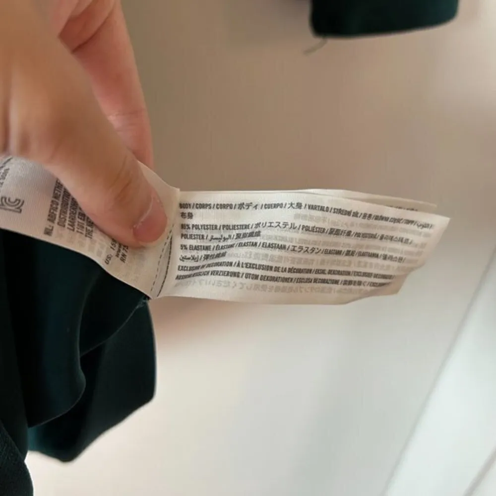 Abercrombie & Fitch Long Sleeve O-Ring Mini Dress Forest Green Size M Petite NWT - Image 8