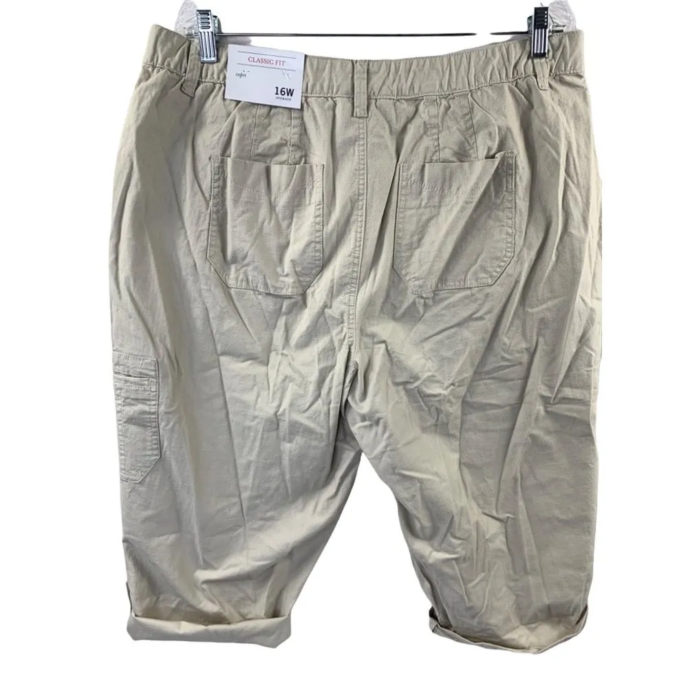 C.J. Banks Women's Tan Capris - Image 2