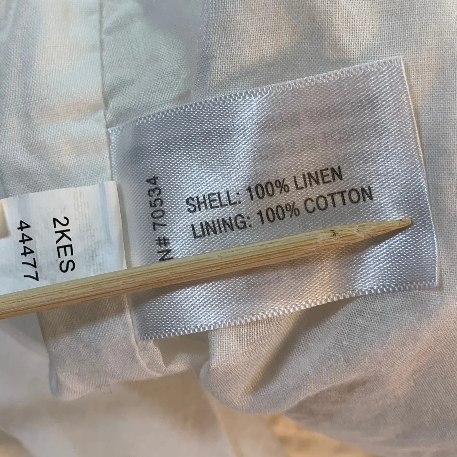 White Linen Pants Womens L‎ Coastal Resortwear Old Money Beachcore Minimalist - Image 5