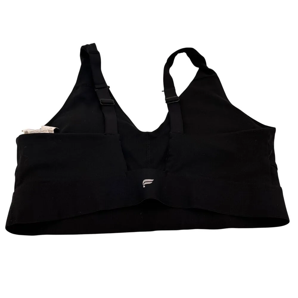 Fabletics Black All Day Eery Day Low Impact Sports Bra Size Medium - Image 3