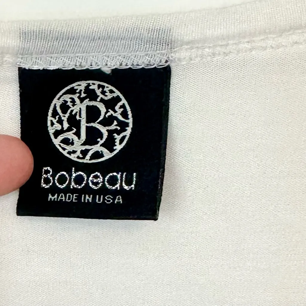 Bobeau White Cream Lace Open Front Cardigan Sweater - Size: Small - Image 2