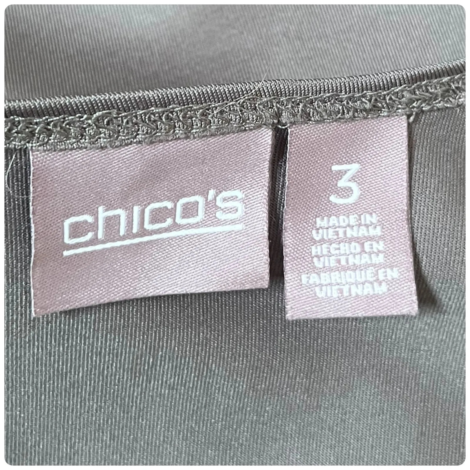 Chicos Nylon Blend Green Sleeveless Shell Tank Top Plus Size XL - Image 5