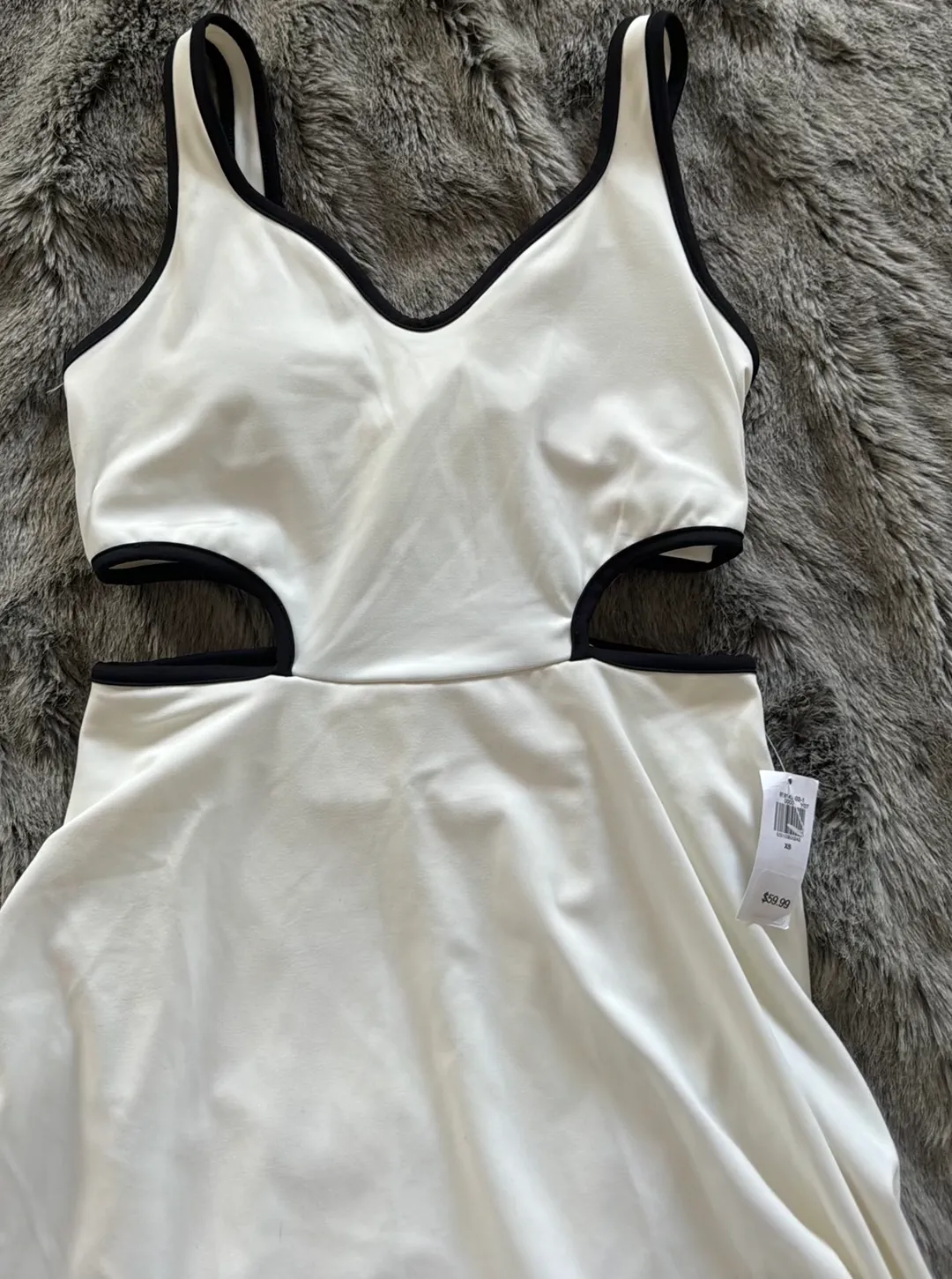 Black And White Cut Out Athletic Dress - Image 3