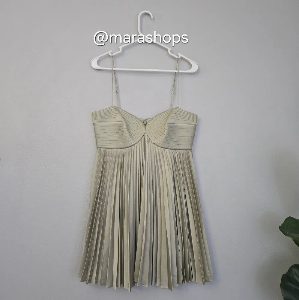 Acler Pelham Mini Dress Green Size 8 - Image 4