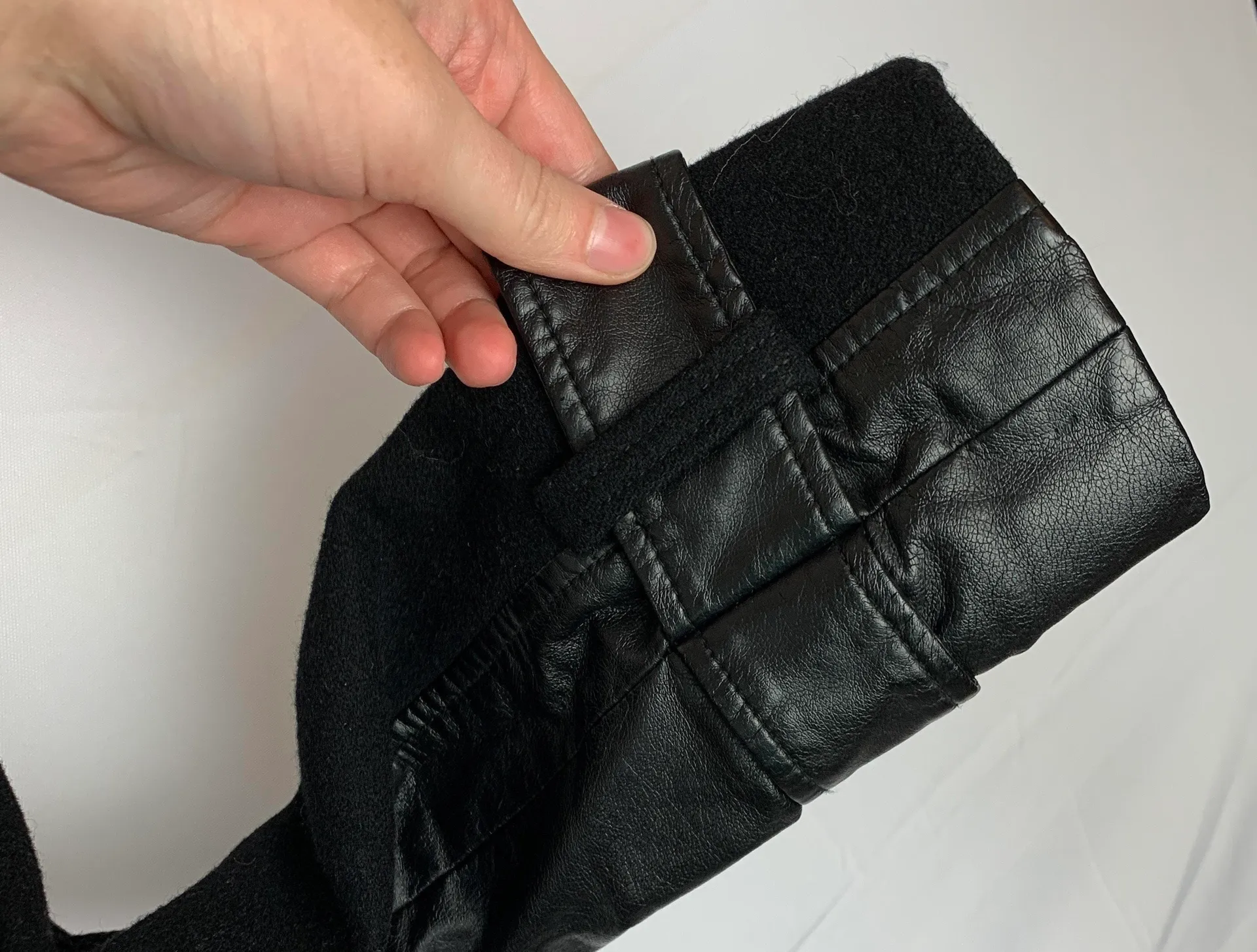 Black Long Fleece Zip Up Jacket - Image 4