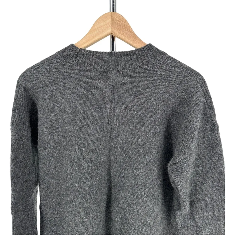Madewell Starry Night Pullover Sweater Merino Wool size Small Boxy Fit Grey - Image 7