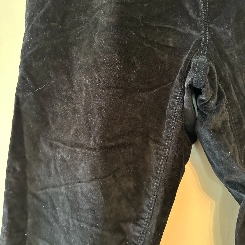 Womens Old Navy velour rockstar super skinny maternity black pants 10 NWOT - Image 2