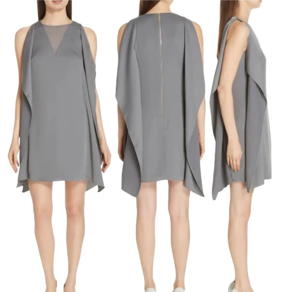 Ted Baker Mini Dress Amilia Waterfall Shift Cape - Image 2