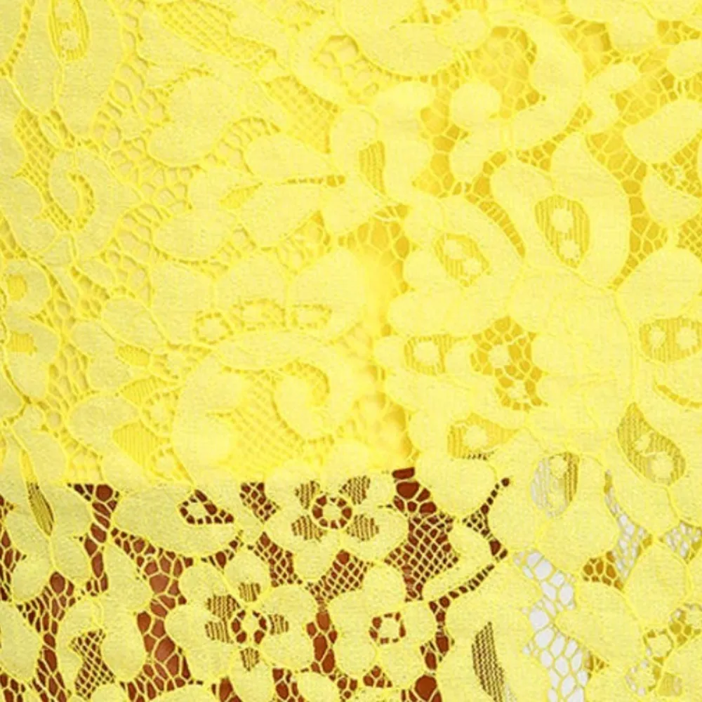 Lulus Sweet Blossom Yellow Lace Midi Dress - Image 10