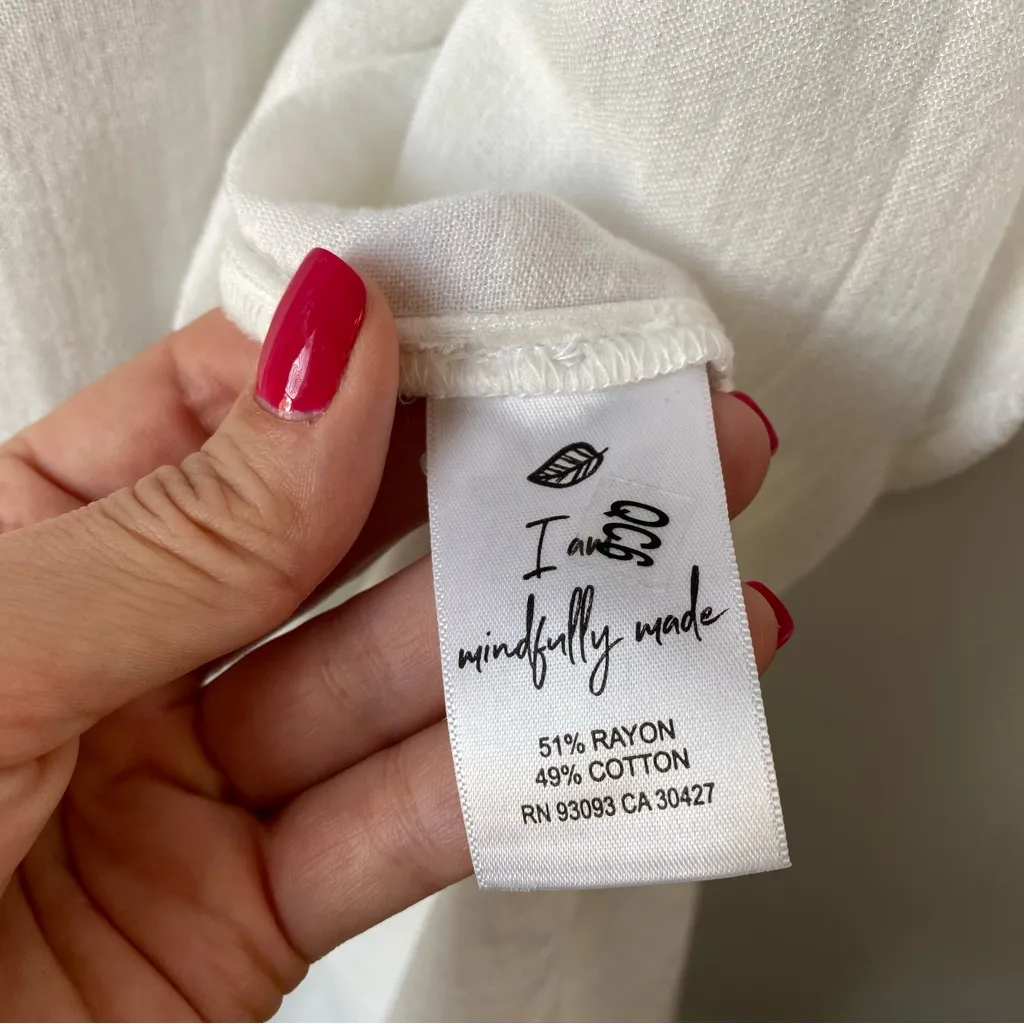 Nic+Zoe Double Gauze Boatcruise Cardigan Paper White‎ L - Image 6