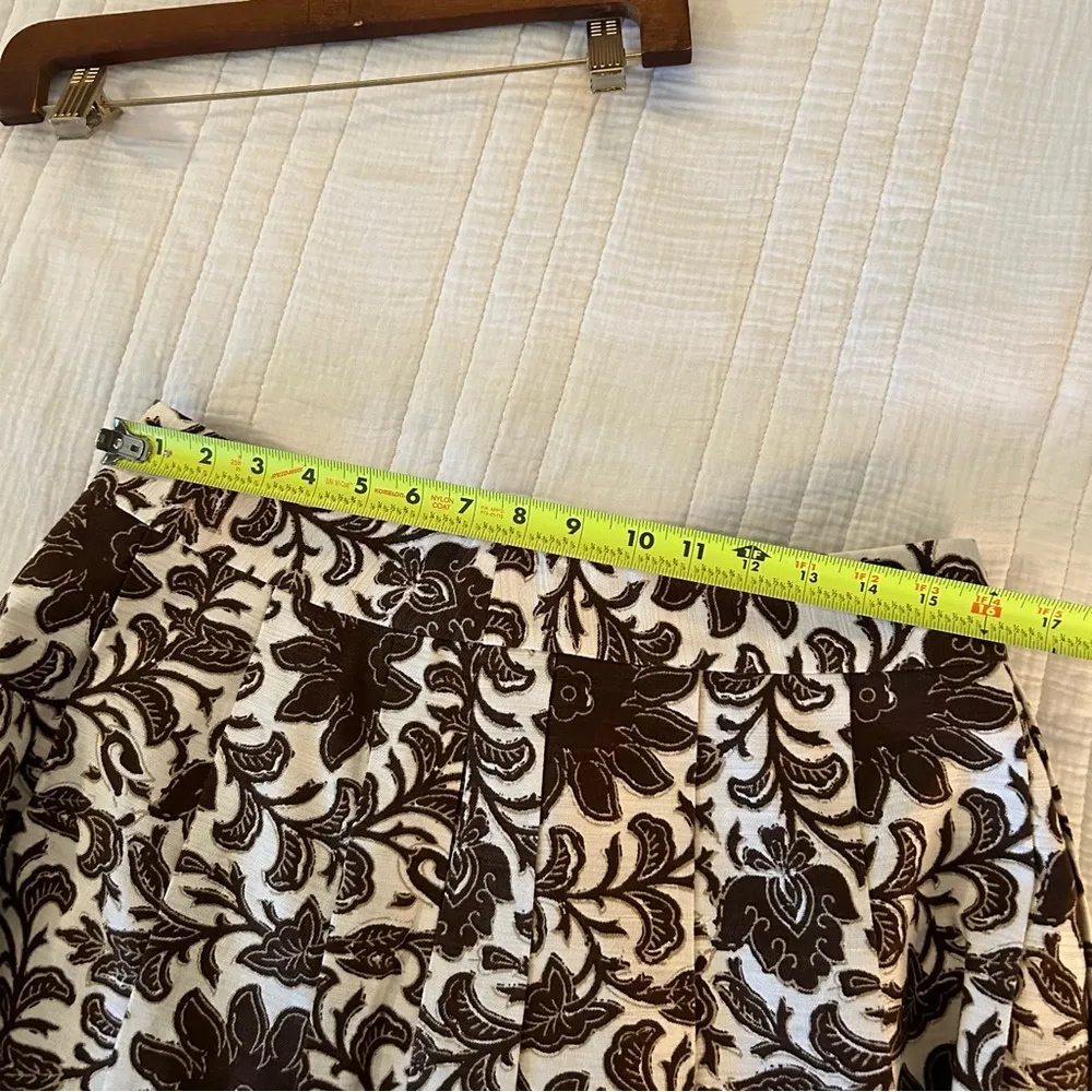 Talbots Linen Cotton Blend Pleated Skirt. Size 10. - Image 9