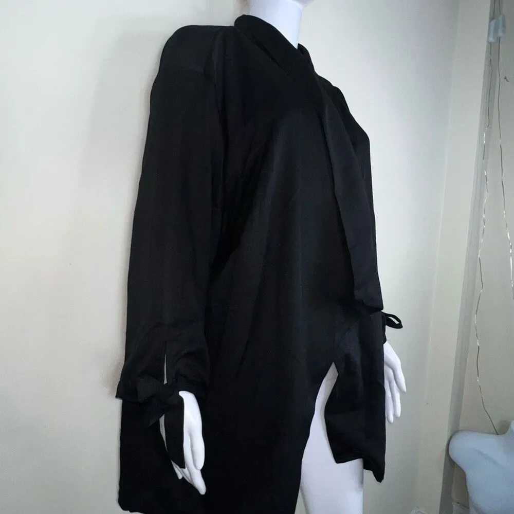 Bloomchic  Cascading Tie Sleeve Jacket - Image 4