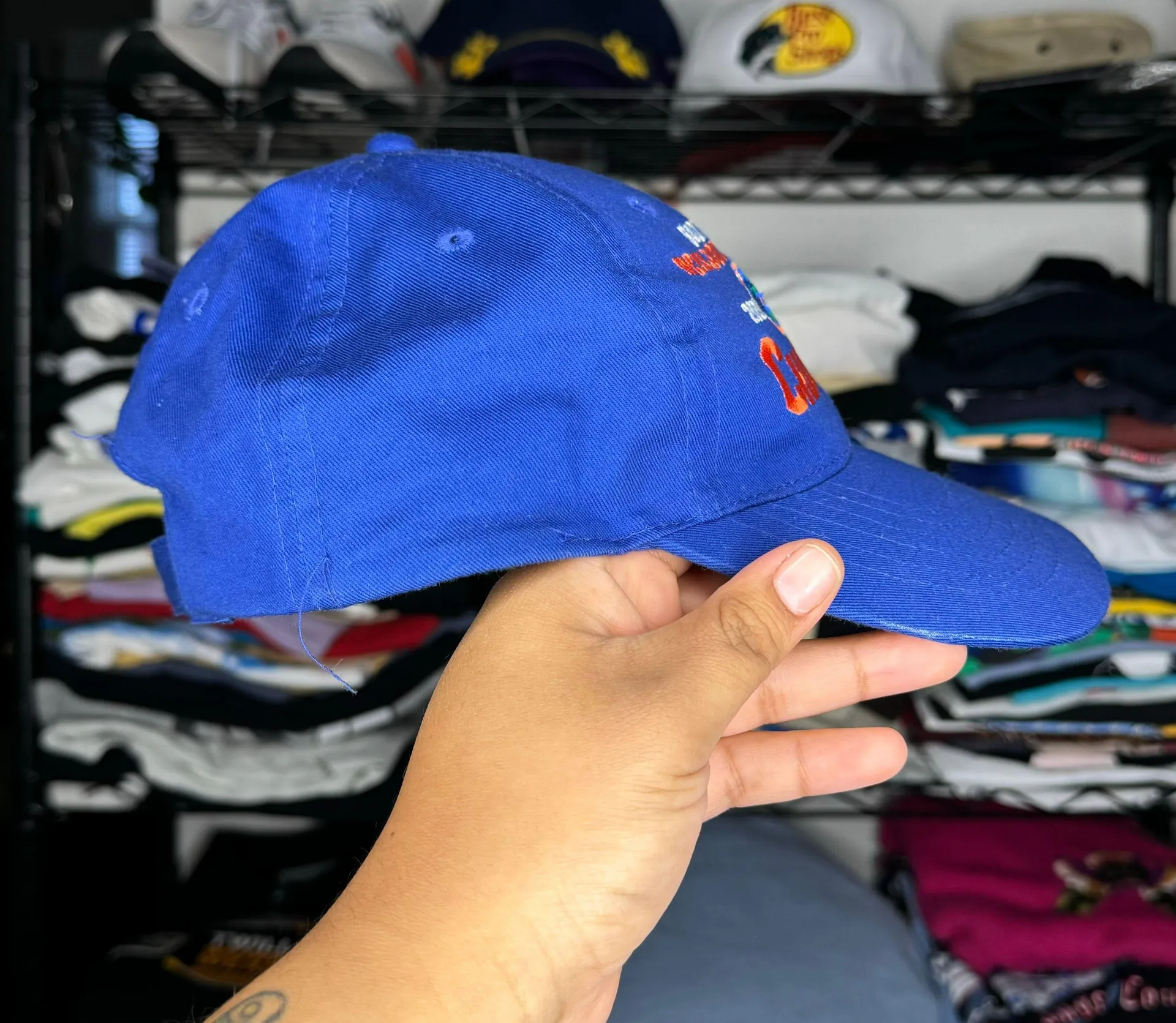 NCAA Vintage Y2K ‘06 Florida Gators Back To Back  Basketball National Champions Baseball Golf Adjustable Cap Hat sz O/S - Image 4