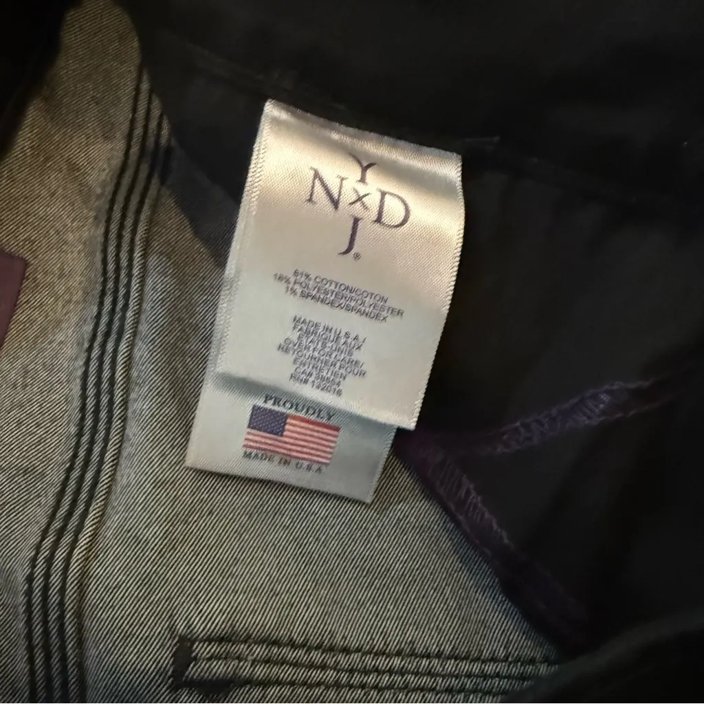 NYDJ Black Leggings Jeggings Jeans Lift Tuck Size 6 - Image 5