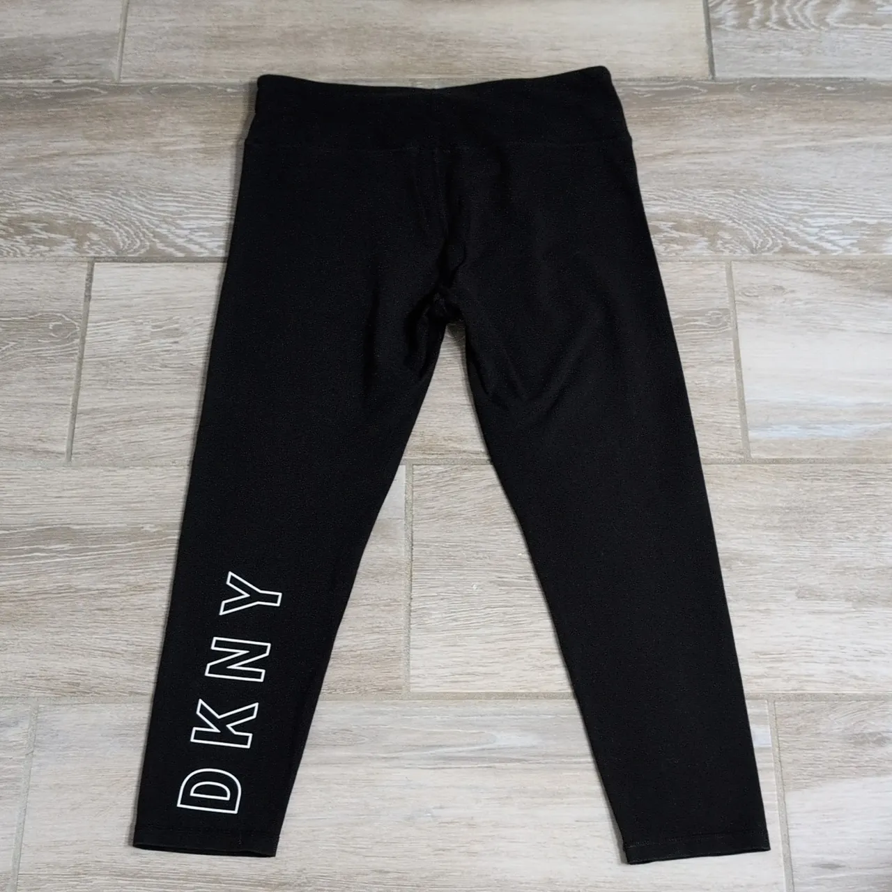 DKNY Sport Black Yoga Pants | DKNY Cotton Leggings | DKNY Sport Black Leggings - Image 8