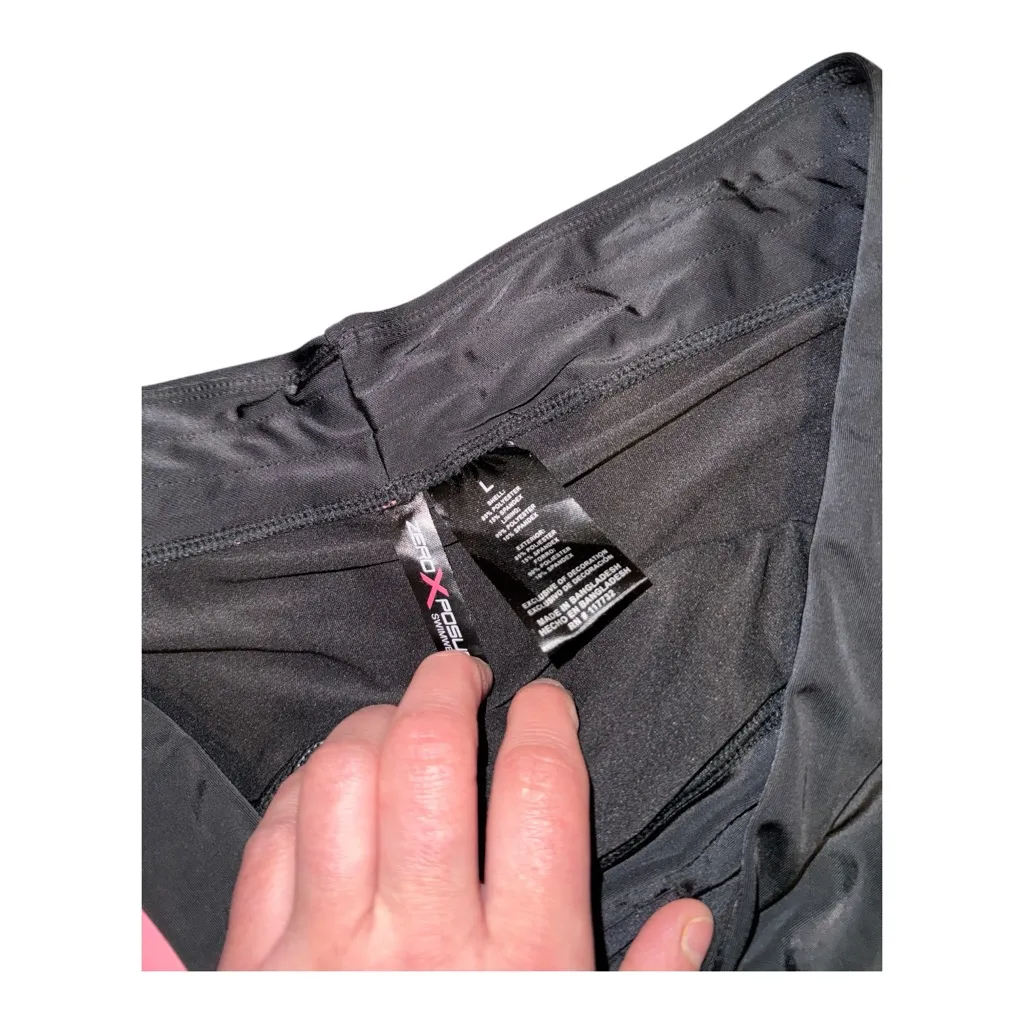 Xersion Black Athletic Shorts with Pink Detail - Image 3