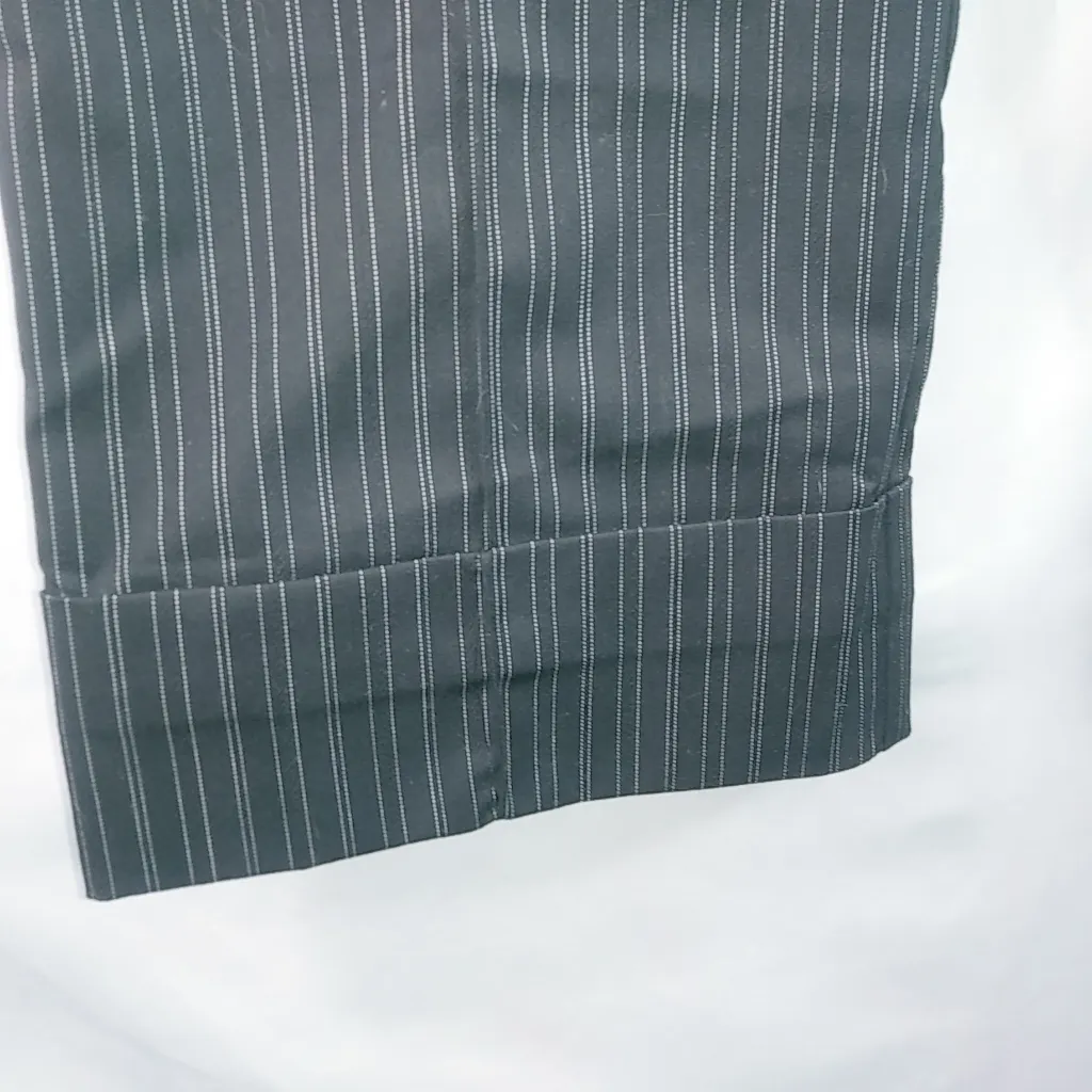 Tracy Evans 9 32x19 Black Pinstripe Capri Pants - Image 6