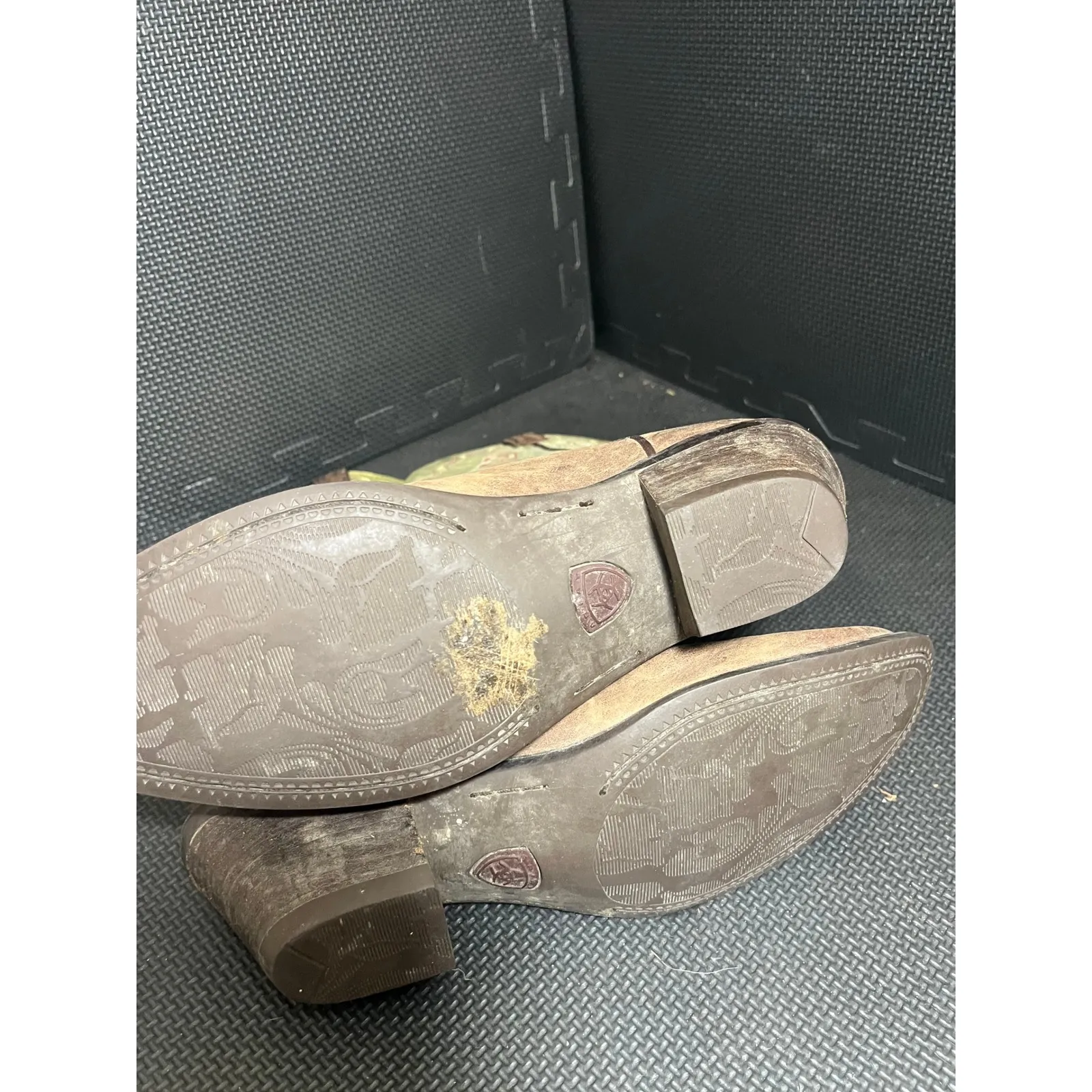 Womens Ariat 15771 Manzanita Green Leather Western Cowboy Snip Toe Boots Size 8 - Image 9