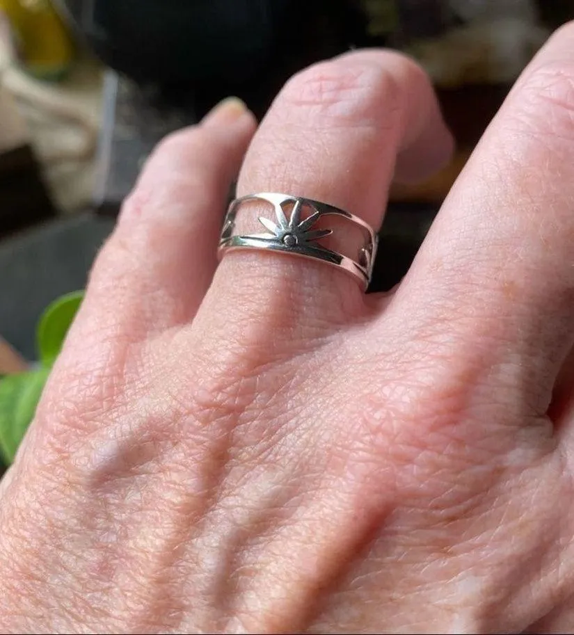 Sunrise Sterling Silver Band Ring Sizes 8,9 - Image 4