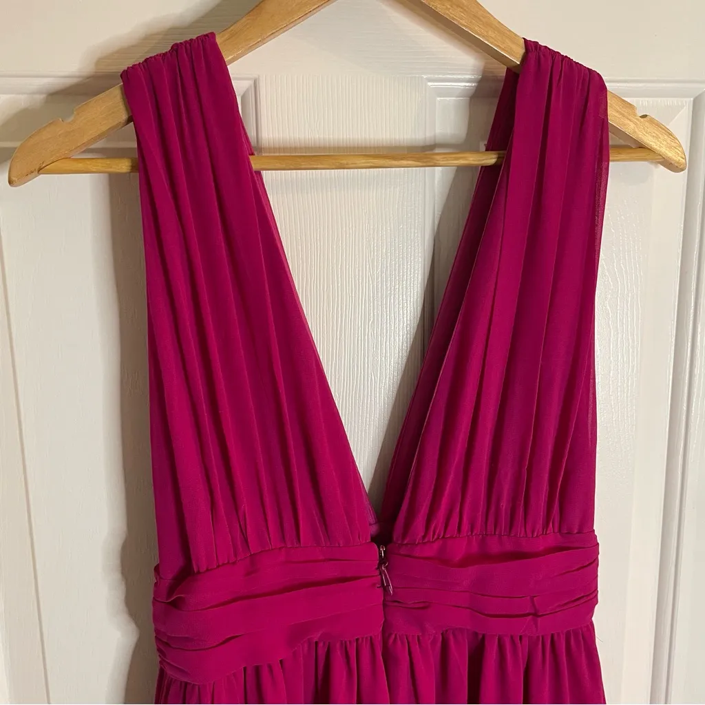 Lulus Heavenly Hues Elegant Magenta Sleeveless Maxi Dress Size Medium - Image 7