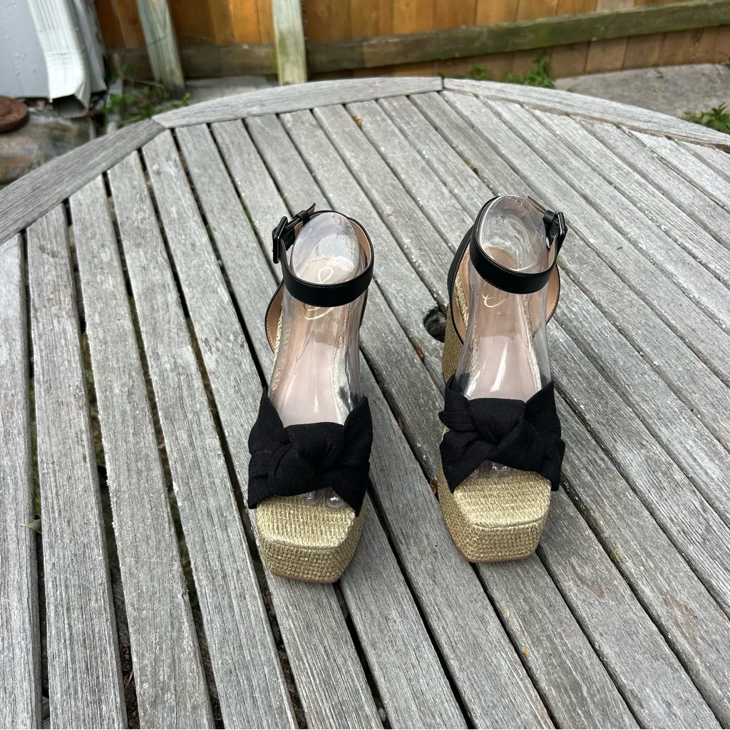 Sam Edelman Women's Theresa 2‎ Platform Block Heel in Black size 9 - Image 4