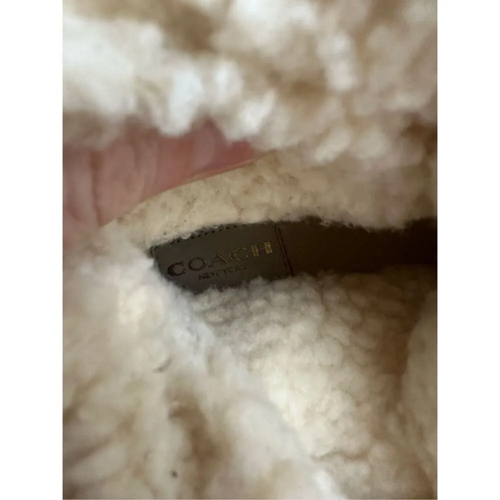 Coach Womens Sage Lace Up Cold Weather Hiking Snow Mid-Calf Winter Boots Shoes - Image 6