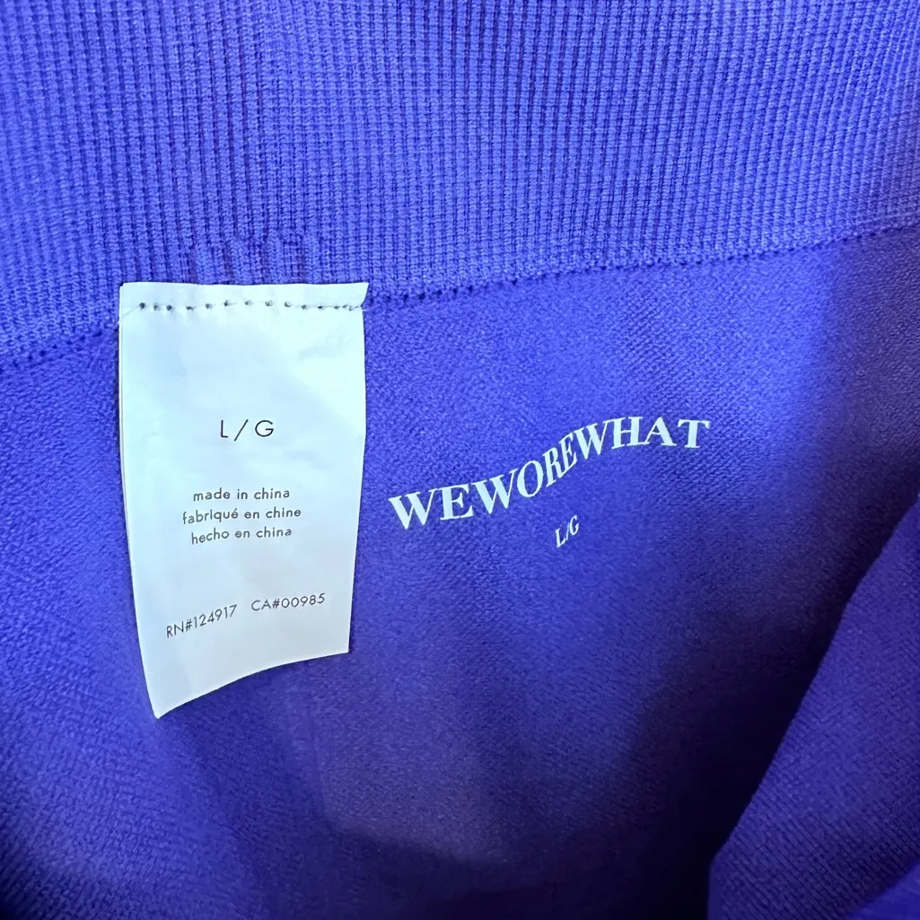 We Wore What, NEW Seamless Leggins large purple - Image 10