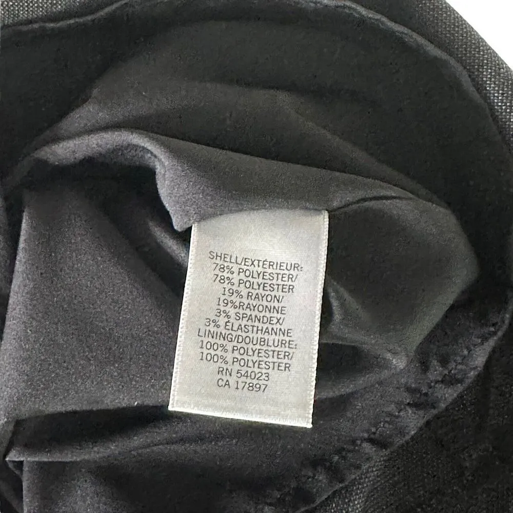 Banana Republic Straight Pencil Short Shirt Size‎ 2 P Gray Black Office Siren - Image 10