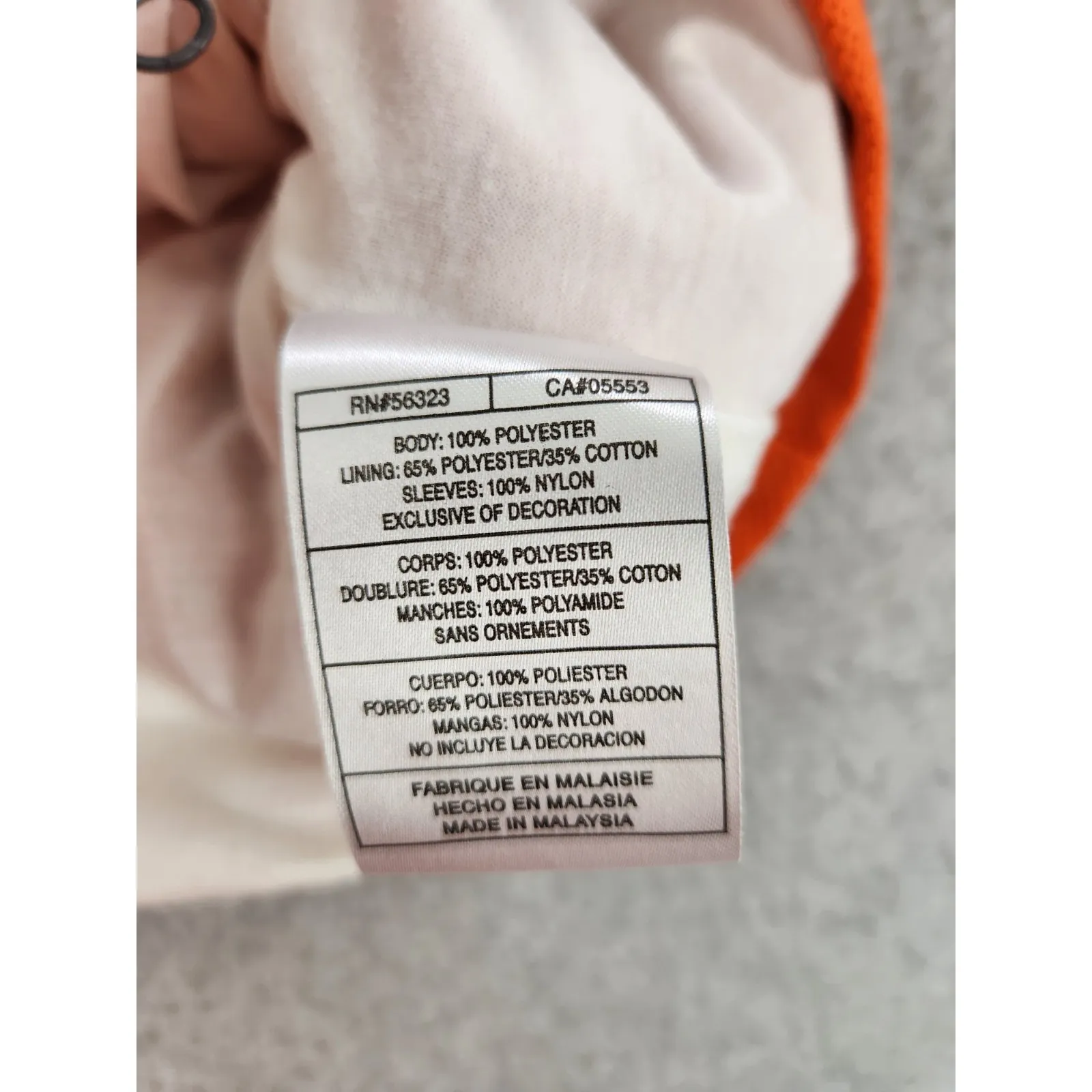 Vintage NIKE Logo Jacket Windbreaker Women's Small 4/6‎ Girls XL White & Orange - Image 10