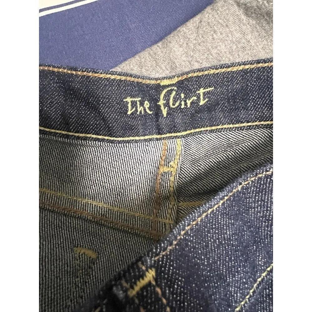 Old Navy The Flirt‎ Women Size 27 Waist Blue Dark Wash Stretch Denim Jean CGH-C - Image 5