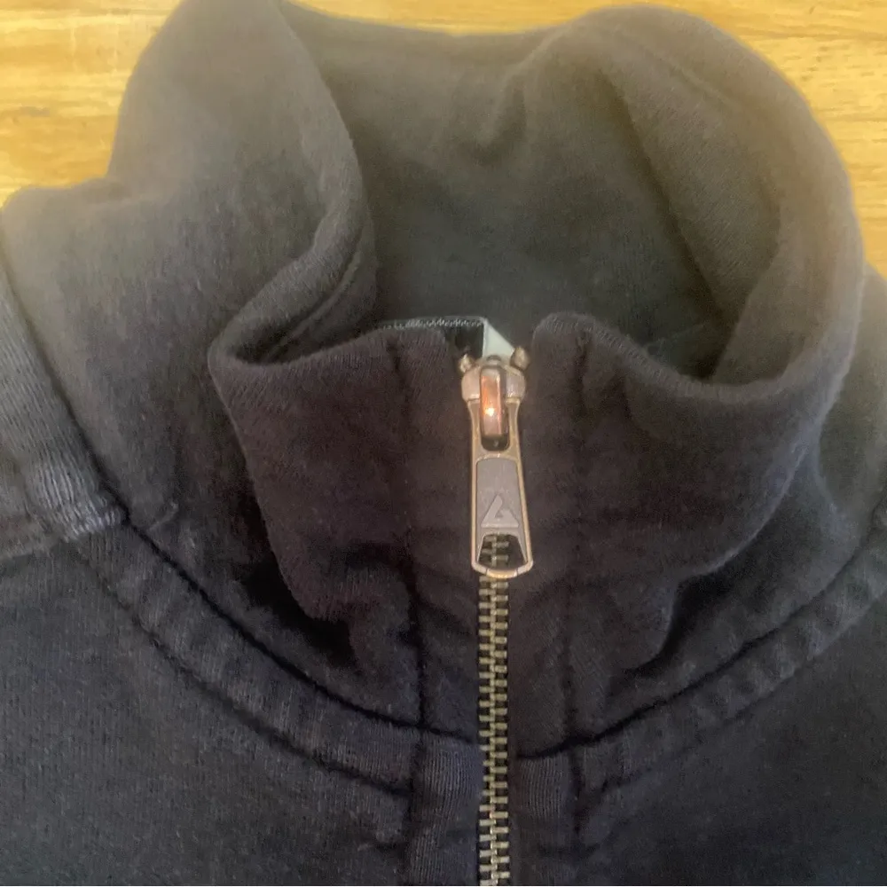 American Giant Black Moto Full Zip Preppy Trail Outdoor Camping Hiking Sweatsh… - Image 5