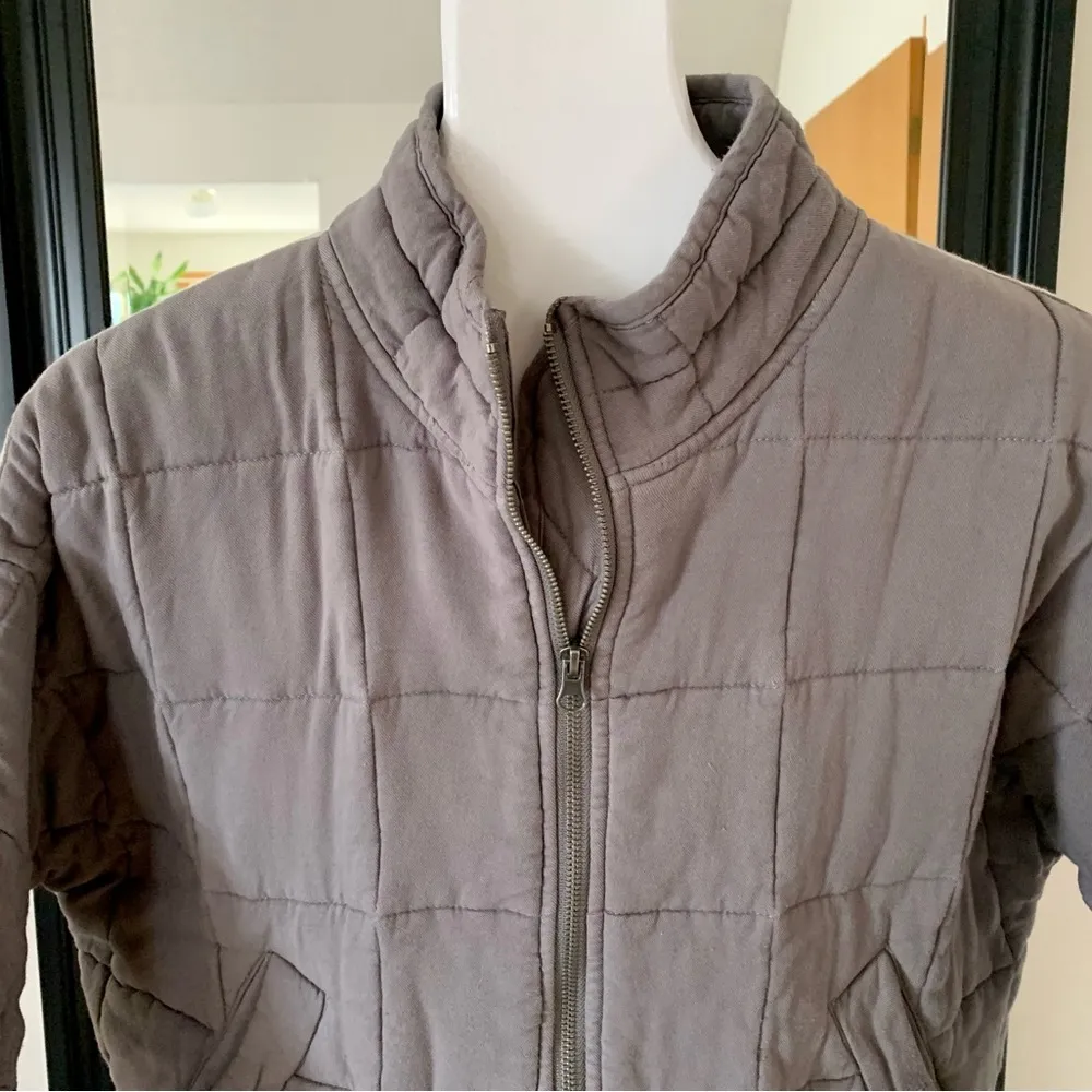 Quilted Dolman Gray Jacket - Image 2