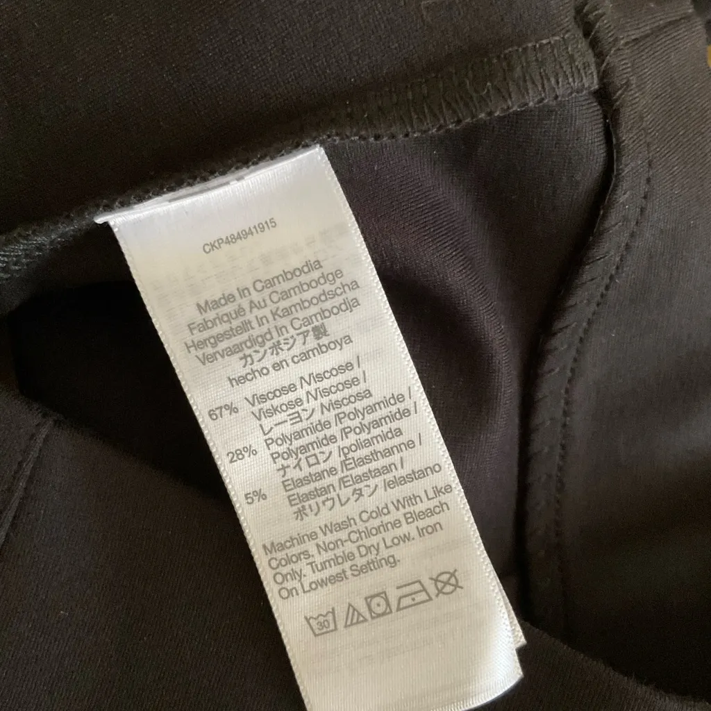 Madewell Black Jersey Knit Button Front Vest Size XXS - Image 3