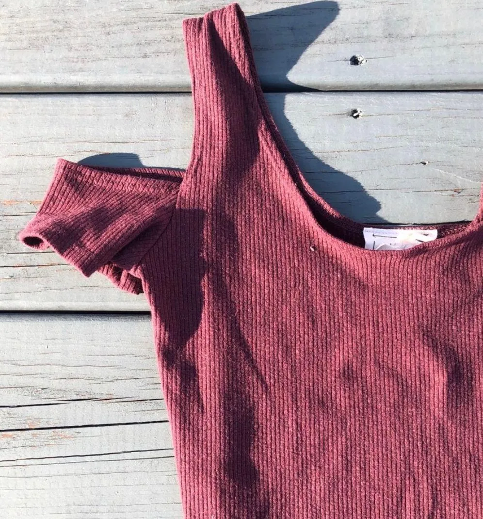 LA Hearts Maroon Top - Image 2