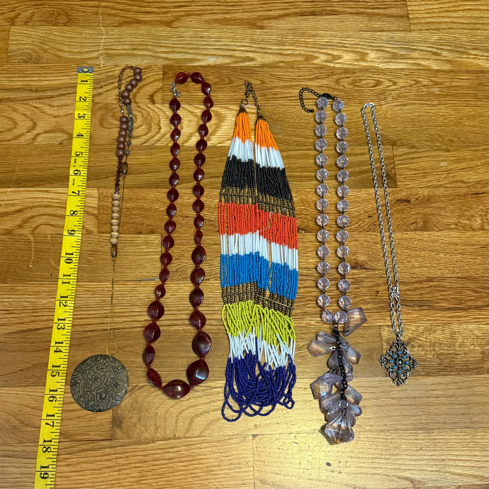 Y2K Necklace Bundle of 10 Puka Shell Beads Chunky Jewelry Beads Costume Chunky - Image 3